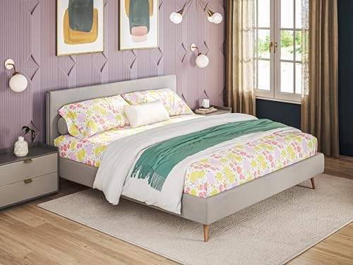 Light Floral Queen Bed Sheets Set by Where The Polka Dots Roam