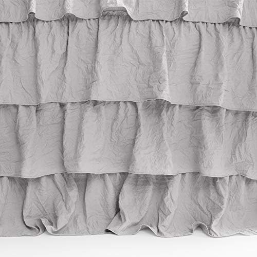 Lush Decor Allison Ruffle Skirt Bedspread Set Light Gray