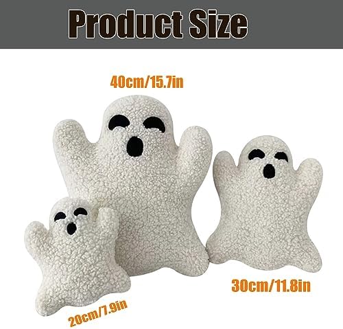 Halloween Ghost Pillow 3PCS Cute Plush Decorative Throw