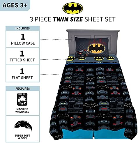 Franco Kids Batman Sheet Set Twin Size 1