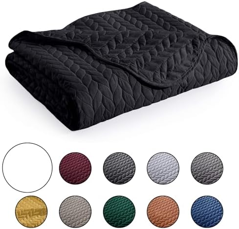IR Imperial Rooms Twin Quilt Bedding Set Black