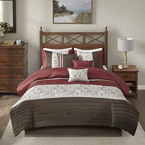 Madison Park Serene Faux Silk 7-Piece Comforter Set