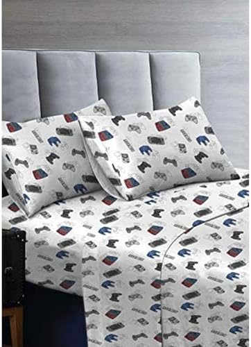 4-Piece Gamer Bed Sheet Set for Boys Kids
