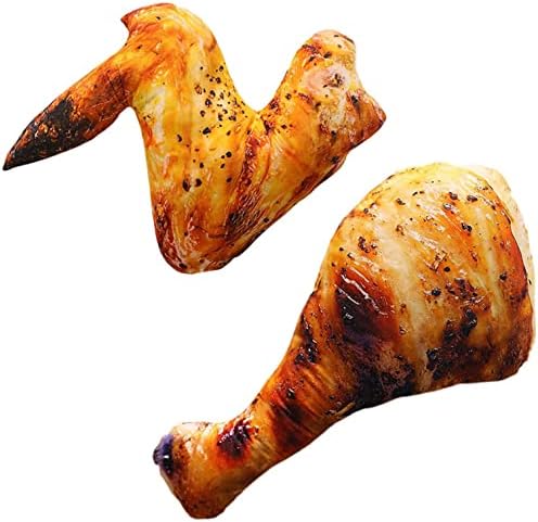 3D Fried Chicken Leg Plush Pillow 20cm Fun Decor