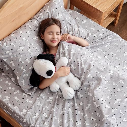 Berkshire Blanket Peanuts Kids Sheet Set Queen Size 4 Pieces