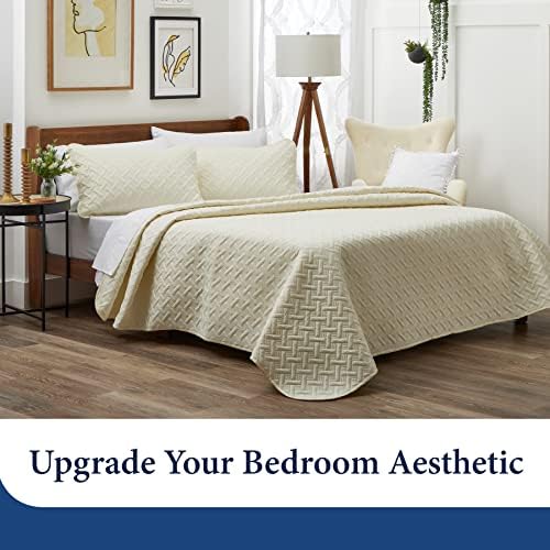 Cosy House Collection Bamboo Rayon Quilt Set 3-Piece