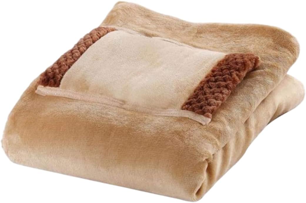 USB Heated Throw Blanket with Warm Pocket 24x32inch