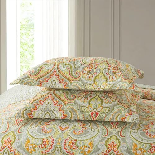 NEWLAKE Reversible Cotton Quilt Set King Size