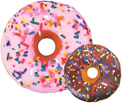 Iscream Donut Shaped Bi-Color 16 Microbead Pillow