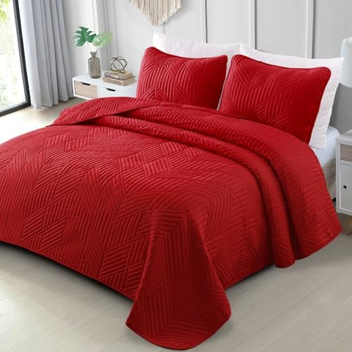 Exclusivo Mezcla Ultrasonic Full Queen Quilt Set