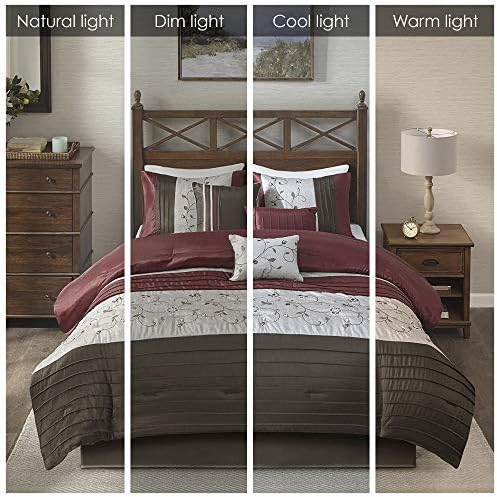 Madison Park Serene Faux Silk 7-Piece Comforter Set