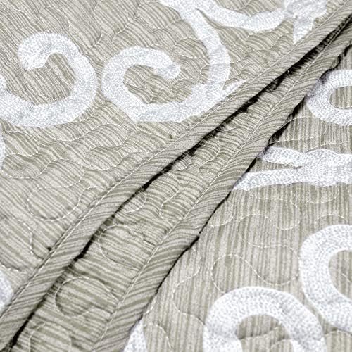 Home Soft Things 5 Piece Microfiber Quilt Set Oversize King