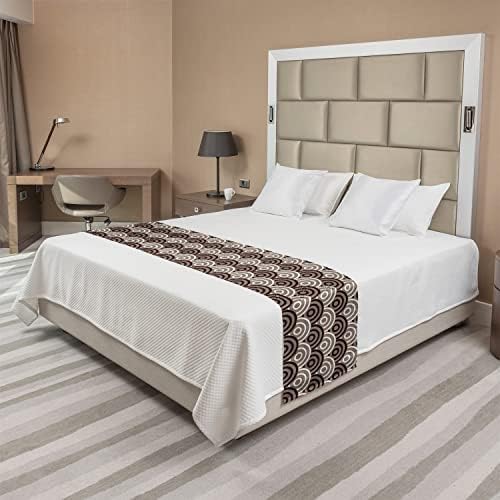 Ambesonne Earth Tones Bed Runner Queen Size 1