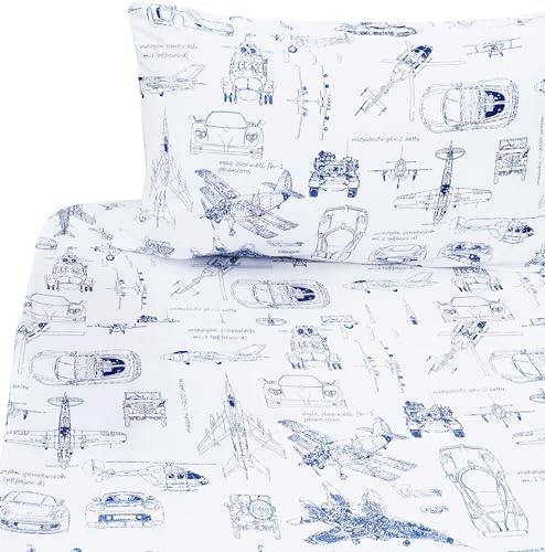 J-pinno 3-Piece Kids Cotton Bedding Set with Cartoon Print