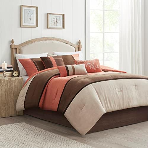 Madison Park Palisades Faux Suede Comforter Set 7 Piece 1