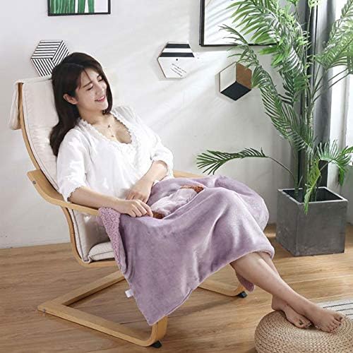USB Flannel Heated Throw Blanket with Hand Pocket