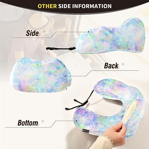 JIPONI Travel Pillow with Snap Strap and Memory Foam