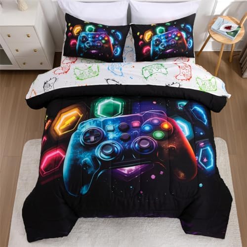 NTBED Game Console Comforter Set - Space Universe Design - 5Pcs for Kids