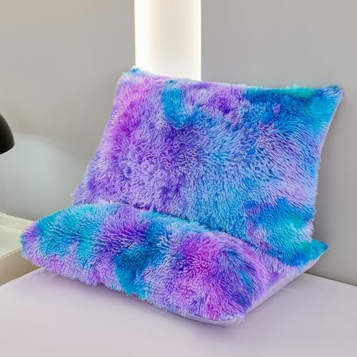 SUCSES Faux Fur Duvet Cover Set Queen Size 3Pcs