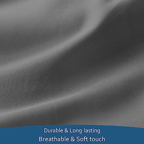 Moonsea Deep Pocket Twin Sheet Set for Air Mattress - 4 Piece Grey
