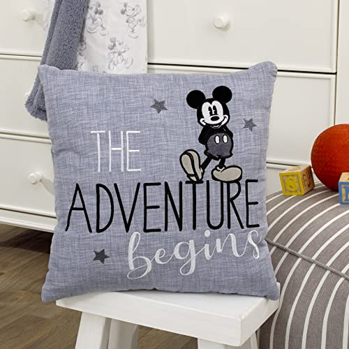 Disney Mickey Mouse Call Me Mickey Blue White Throw Pillow 1