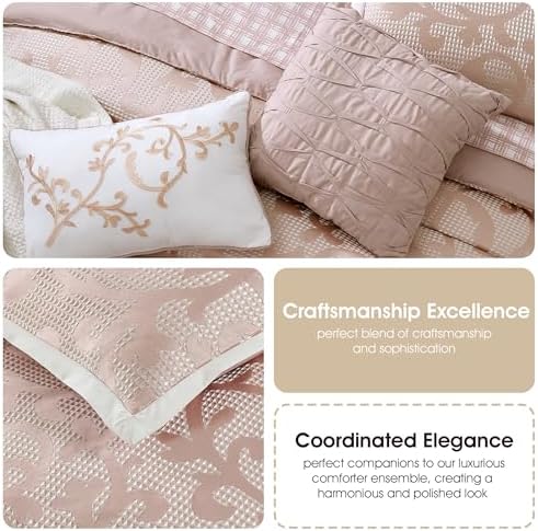 Stratford Park Blush Paisley Comforter Set King Size