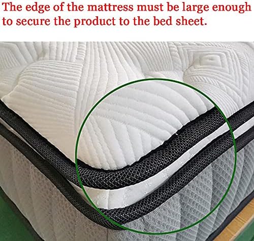 Alamic 12 Pack Sheet Grippers for Raised Edge Mattresses