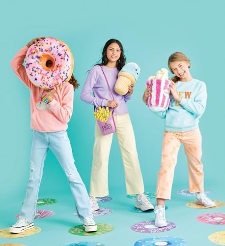 Iscream Donut Shaped Bi-Color 16 Microbead Pillow