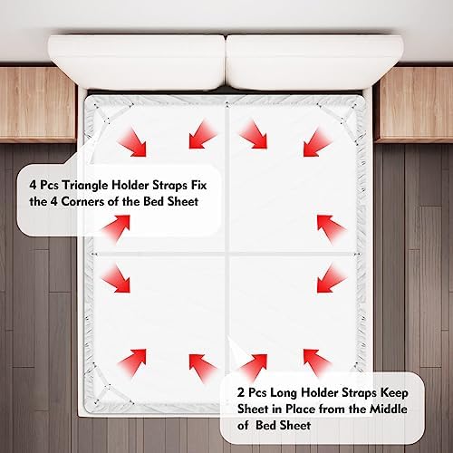 Eiruseed Bed Sheet Holder Straps 42 Pcs Set 1