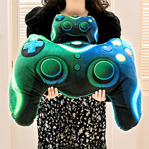 Meeting Story Game Controller Plush Throw Pillow Blue Green Large