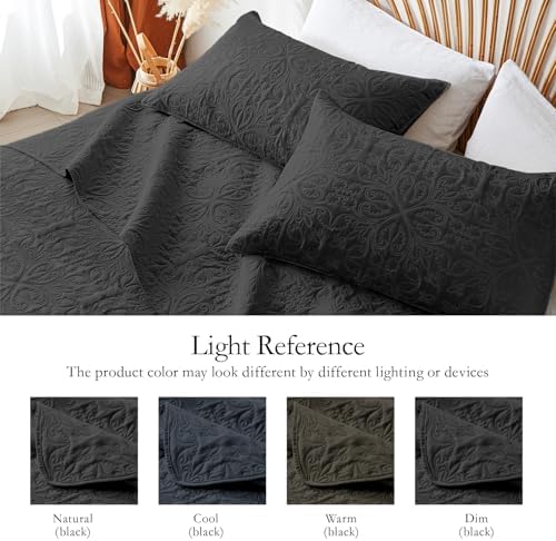 Akkialla King Size Quilt Bedding Set - Modern Microfiber Floral Pattern
