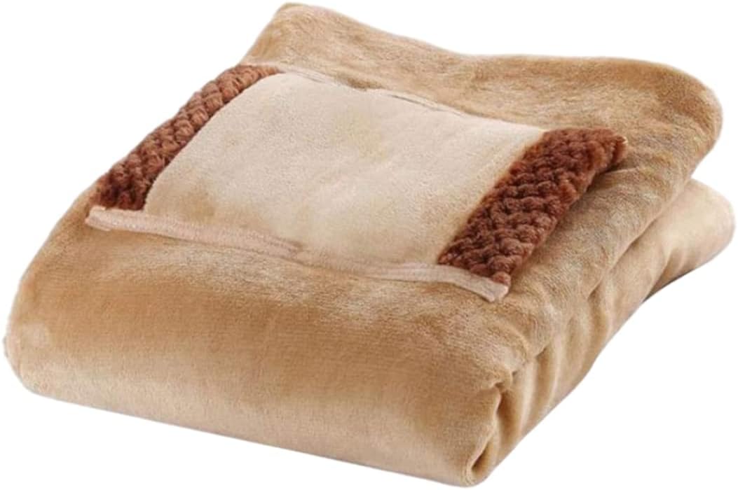 Heated Throw Blanket with USB Cable and Hand Warmer Pocket 1