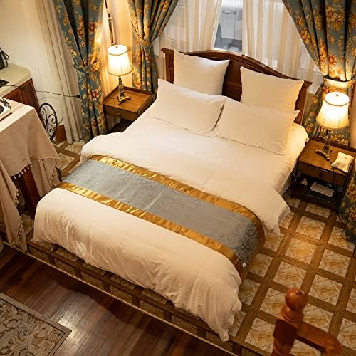 OSVINO Luxury Bed Scarf Microfiber Protector 210X50cm