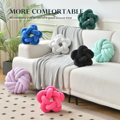 Wadser Knotted Star Plush Throw Pillow Fuchsia