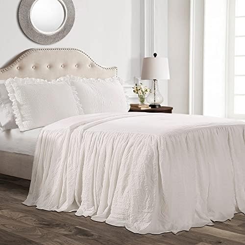 Lush Decor Ruffle Skirt Bedspread Set 3 Piece