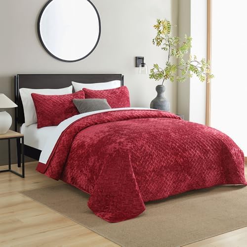 Liians Velvet Queen Bedspread Set