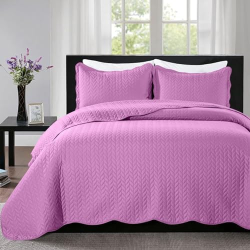 IR Imperial Rooms Queen Quilt Bedding Set Purple 90x96