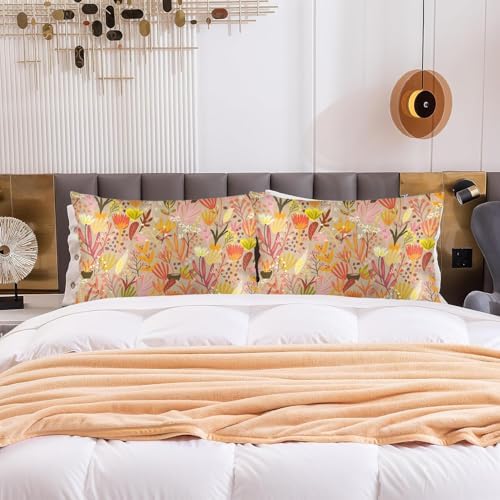 Farmhouse Floral Pillowcase 20x26 Inch Soft Cover