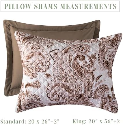 Elegant Comfort 3-Piece Reversible Paisley Quilt Set