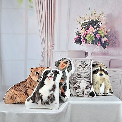 JWH 3D Cat Shaped Throw Pillow for Home Decor