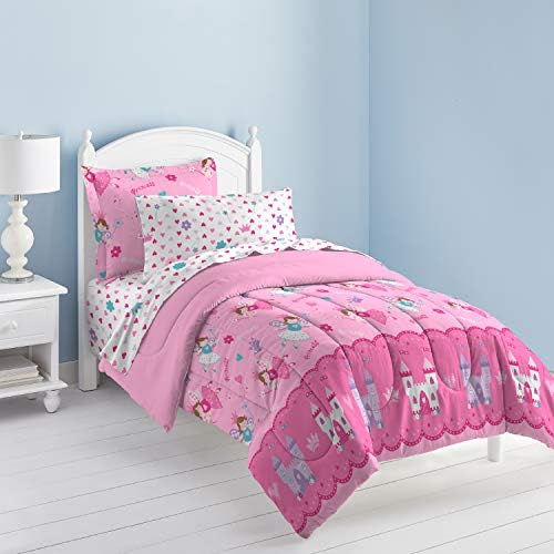 Dream Factory Magical Princess Ultra Soft Comforter Set Pink Twin