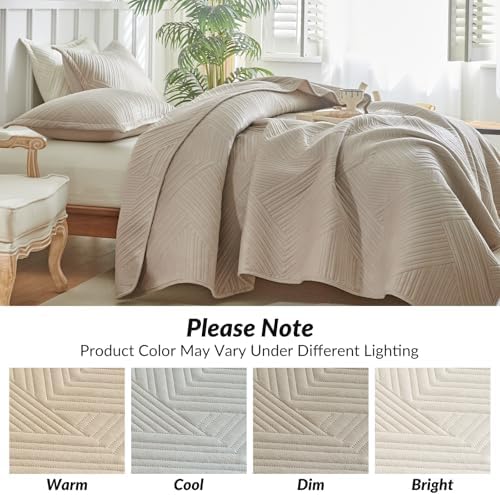 WARMDERN Velvet Quilt Set Queen Size