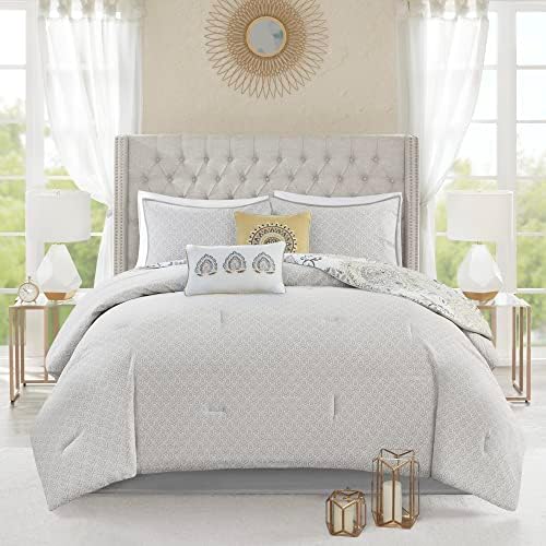 Madison Park Reversible Cotton Comforter Set 8 Piece Queen