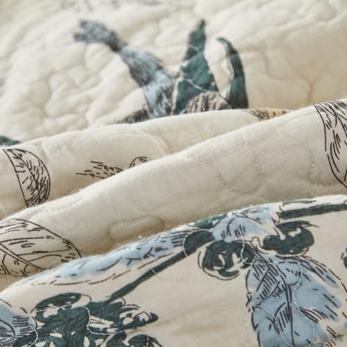 Brandream Birds Comforter Set Queen 3Pcs Beige