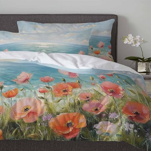 Boanket 3-Piece Queen Size Duvet Cover Set with Zipper 1