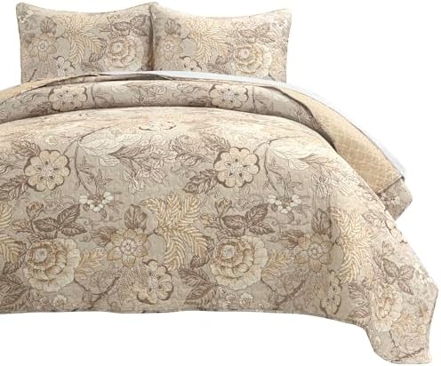 Lush Decor Sydney Reversible Quilt Set 3 Piece King