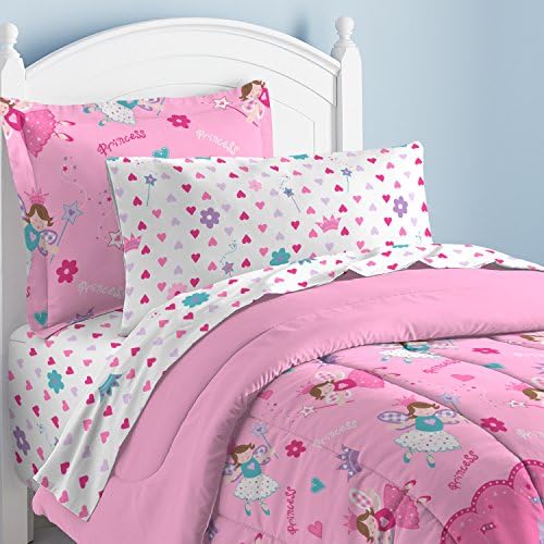 Dream Factory Magical Princess Ultra Soft Comforter Set Pink Twin
