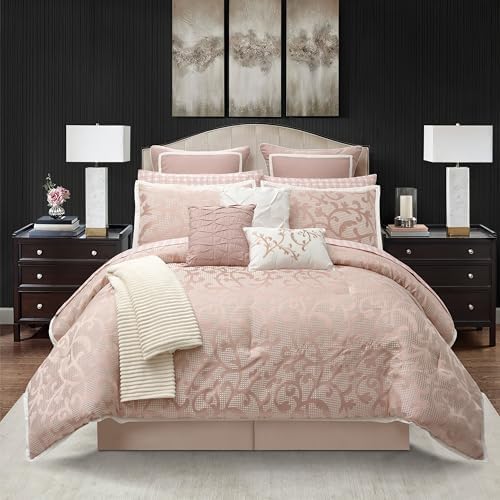 Stratford Park Blush Paisley Comforter Set King Size