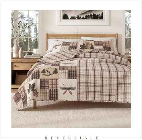 Great Bay Home Redwood Quilt Set Twin Size
