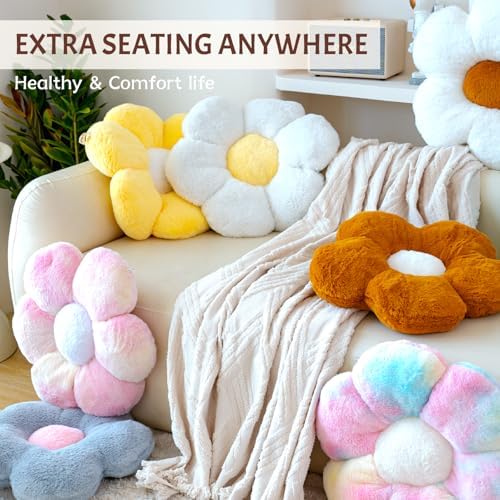 AmyToo 20 Daisy Flower Throw Pillow Cute Home Decor Cushion